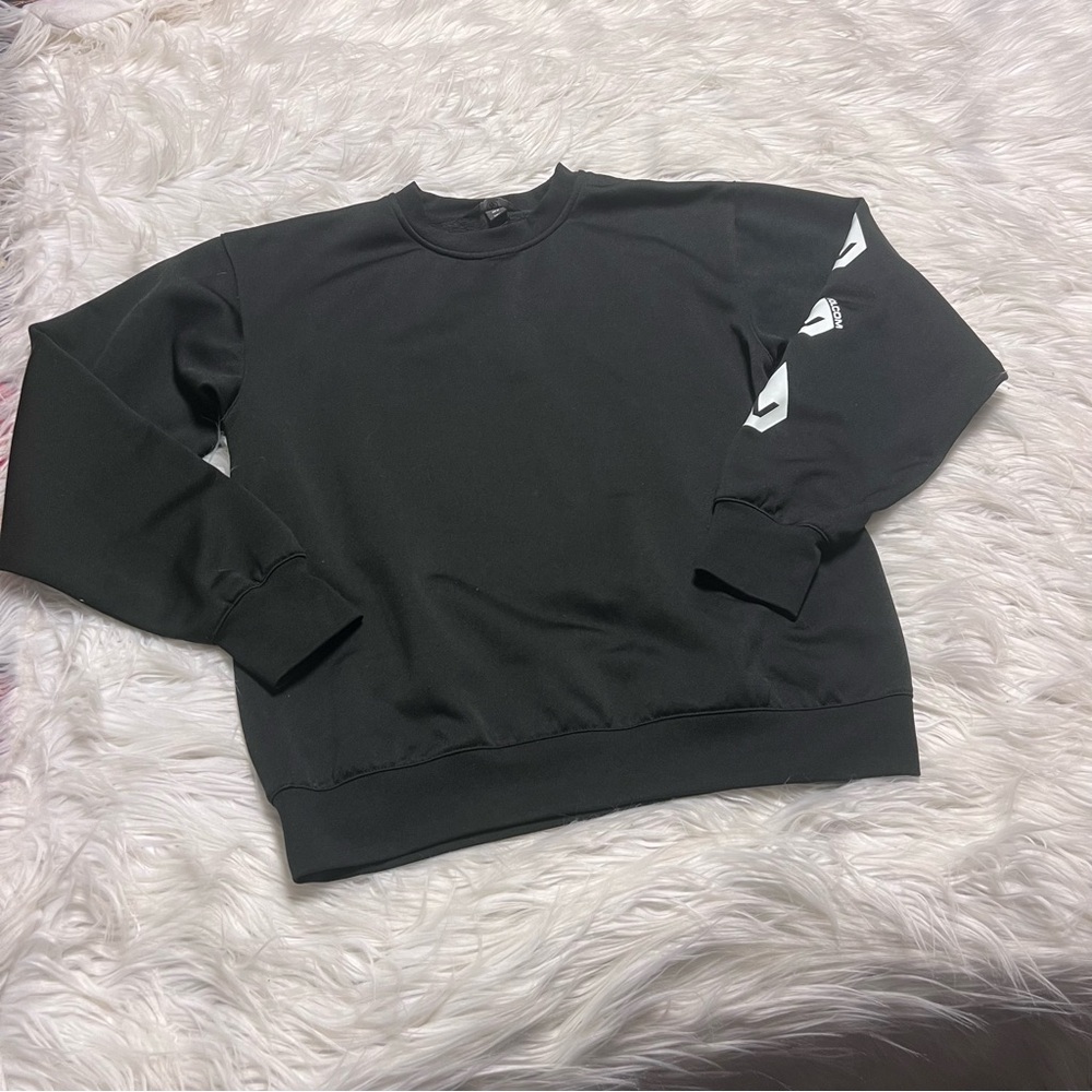 Volcom Riding pullover water resistant Black Crewneck Sweater